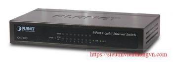 8 Port 10/100/1000Mbps Gigabit Ethernet Switch PLANET GSD-803