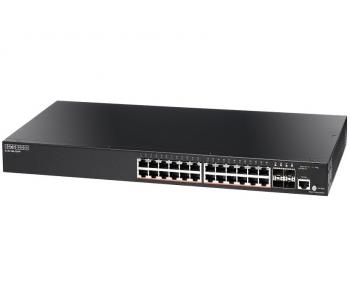 24-Port Gigabit Web-Smart Pro Switch PoE Edgecore ECS2100-28PP