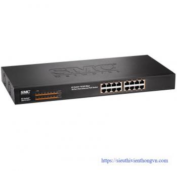 16-Port 10/100Mbps EZ Switch PoE SMC SMCFS1601P