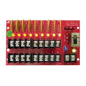 PD-9PSQPower Distribution Board - 9 Outputs, 5A Total, 1.1A each, PTC Fuses