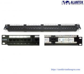 Patch panel 24-port CAT5e UTP Alantek