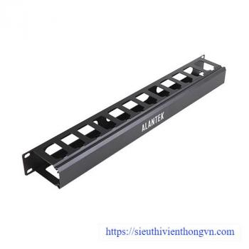 1U Aluminum Cable Management Panel Alantek