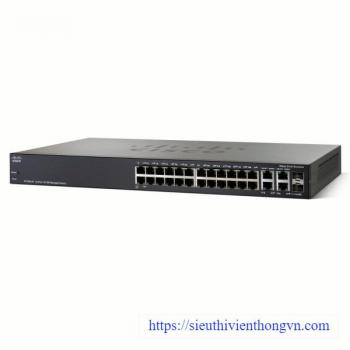 24-port 10/100Mbps PoE+ Managed Switch CISCO SF300-24PP-K9-EU