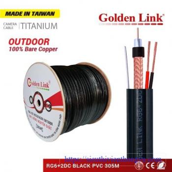 CÁP ĐỒNG TRỤC NGOÀI TRỜI, CÁP CAMERA OUTDOOR RG6+2DC 305M