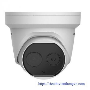Camera IP Dome hồng ngoại đo thân nhiệt HIKVISION DS-2TD1217B-3/PA(B)