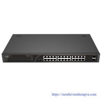 24-port 10/100/1000 Base-T Unmanaged PoE Switch RUIJIE RG-ES126G-LP-L