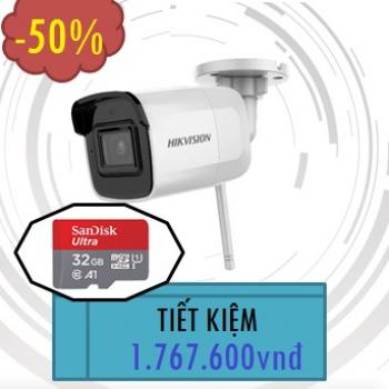 CAMERA HIKVISION IP WIFI 2MP DS-2CD2021G1-IDW1 TẶNG 01 THẺ NHỚ 32GB