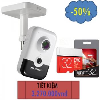 CAMERA HIKVISION IP 5MP H265/H265+ WIFI GIA ĐÌNH DS-2CD2455FWD-IW TẶNG 01 THẺ NHỚ 32GB