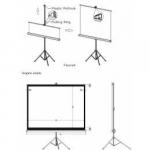 Màn chiếu 3 chân Dalite 84 Inch