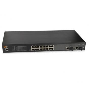 16-Port 10/100Base-T(X) + 2-Port Gigabit Switch WINTOP YT-CS1018-2GF2GT16T