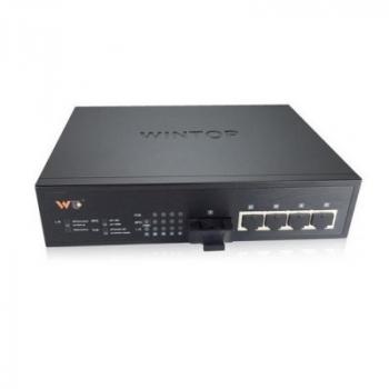 4-Port 10/100/1000Base-T(X) + 2-Port 1000Base-F(X) Switch WINTOP YT-DS106-2GF4GT