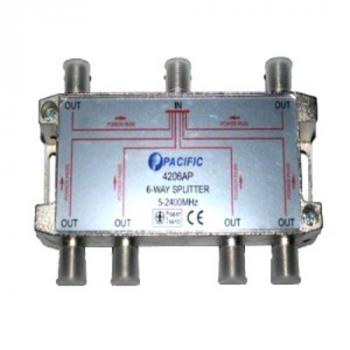Bộ chia tín hiệu truyền hình 6 cổng PACIFIC 4206AP