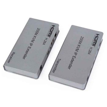 Bộ chuyển HDMI + USB KVM qua dây mạng LAN 200M có cổng USB HL-HDMI-200KVM