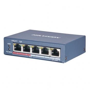 4-port 10/100Mbps PoE Switch HIKVISION DS-3E0105P-E(B)