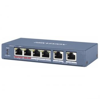 4-port 10/100Mbps Unmanaged PoE Switch HIKVISION DS-3E0106P-E/M