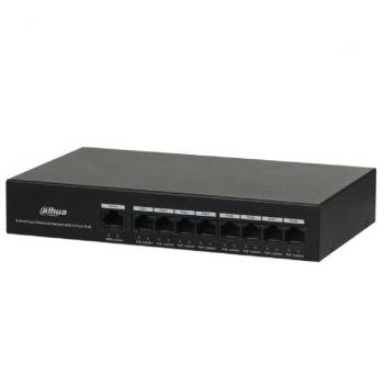 8-Port 10/100Mbps PoE Switch DAHUA PFS3009-8ET-65