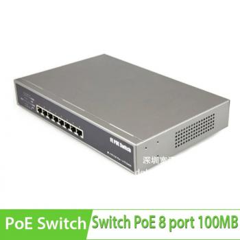 Switch PoE 8 Port 10/100Mbps với 4 Port POE KMETech PSE844F