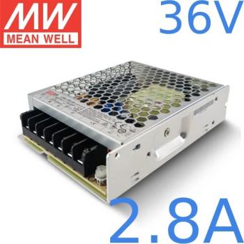 Nguồn tổng DC 36V- 2.8A MeanWell LRS-100-36 100W