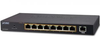 8-port 10/100/1000T 802.1at PoE + 1-port Gigabit desktop Switch PLANET GSD-908HP