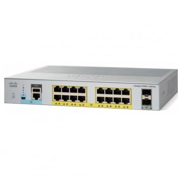 16-Port Gigabit Ethernet with PoE + 2 x Gigabit SFP Switch Cisco WS-C2960L-16PS-LL