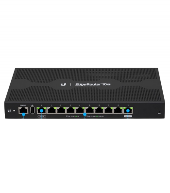 10 Ports Gigabit Ethernet RJ45 Ubiquiti EdgeRouter 10X