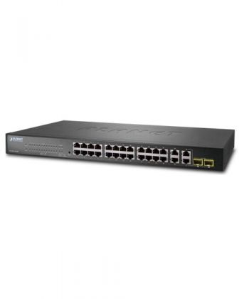 24 Port 10/100BASE-TX + 4 Port 10/100/1000BASE-T + 2 Port 100/1000BASE-X SFP Switch PLANET FGSW-2840