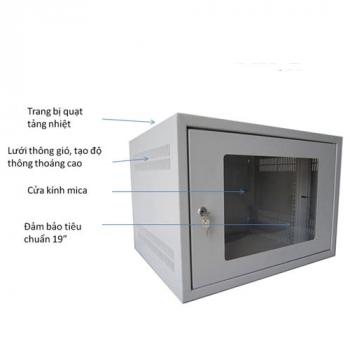 Tủ COMRACK CRNW-10500N 19” 10U 500