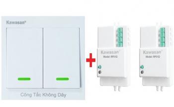 Bộ công tắc điều khiển từ xa KAWA 2RF01D-RCT2
