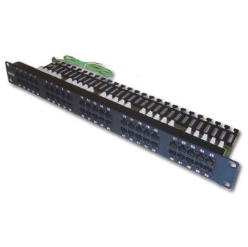Patch panel for Telephone 50 port Dintek 19 inch (1402-01003)