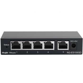 5-port Gigabit Unmanaged Switch RUIJIE RG-ES105GD