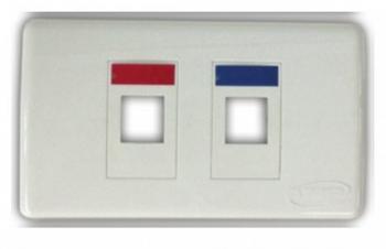 Mặt nạ 2 port Faceplate Kit Shutter COMMSCOPE