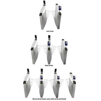 Cổng xoay bật dọc nhận diện khuôn mặt và thẻ HIKVISION DS-K3Y501-R/EPg-Dp60(O-STD)