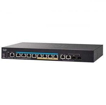 8-Port 100M/1G/2.5G PoE+ Managed Switch CISCO SG350X-8PMD-K9-EU
