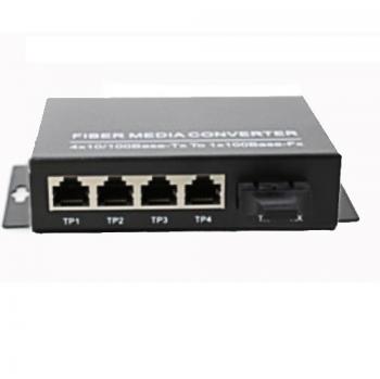 10/100/1000M Dual Fiber Single-Mode Media Converter NETONE NO-MCF-GSM20/4E