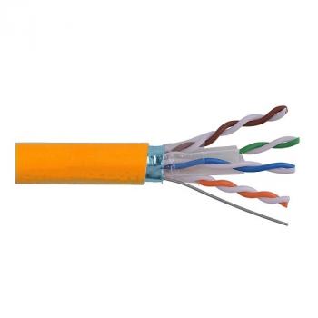 Cáp mạng 4 đôi LS CAT.6A F/UTP copper (FTP-A-C6G-E1ZN-X 0.5X4P/OR, LSZH, Orange)