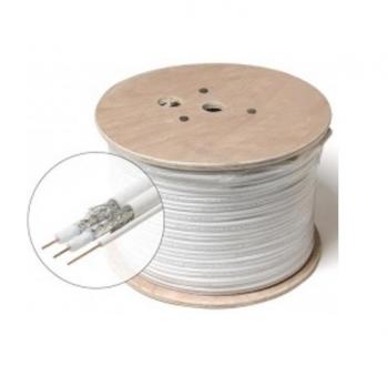 Cáp đồng trục-Coaxial cable Alantek RG-6 Tri-Shield (White)