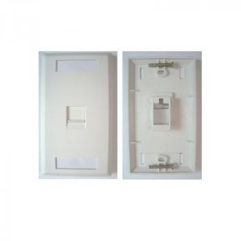 Faceplate US 1-port Alantek 302-203201-SHWH