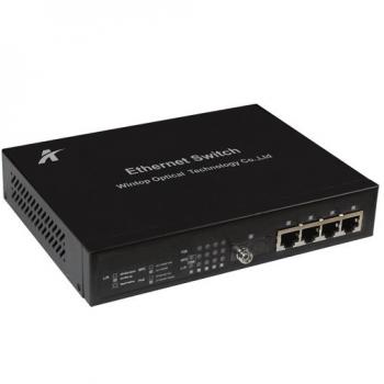 4-port 10/100Base-T(X)+1-port 1000Base-F(X) PoE Switch WINTOP YT-DS105-1GF4T-AF