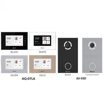 Bộ màn hình chuông cửa và chuông gọi cửa có camera BasIP AQ-07LA/ AV-03D