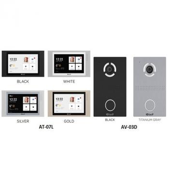 Bộ màn hình chuông cửa và chuông gọi cửa có camera BasIP AT-07LT/ AV-03D