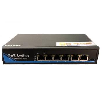 4-Port 10/100Mbps PoE Switch NETONE NO-AF-41 (65Watt)