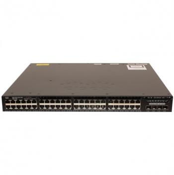 48-Port 10/100/1000Mbps + 4 x Gigabit SFP LAN Base Switch Cisco WS-C3650-48TS-L