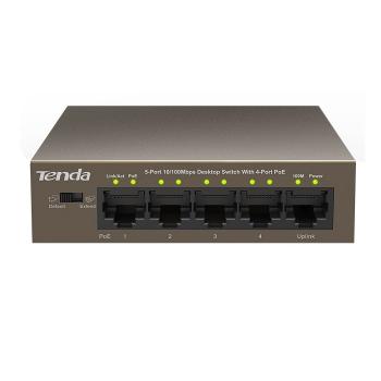 5-port 10/100Mbps + 4-port PoE Switch TENDA TEF1105P