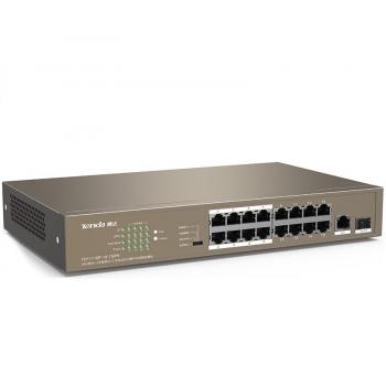 16-Port PoE 10/100Mbps + 1 Gigabit/SFP Slots Switch TENDA TEF1118P