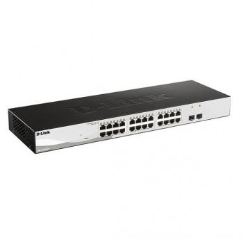 24-Port Gigabit Smart Managed Switch with 2 ports Gigabit SFP D-Link DGS-1210-26
