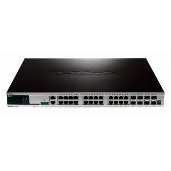 28-Port Gigabit L2 Stackable Managed PoE Switch D-Link DGS-3420-28PC/E