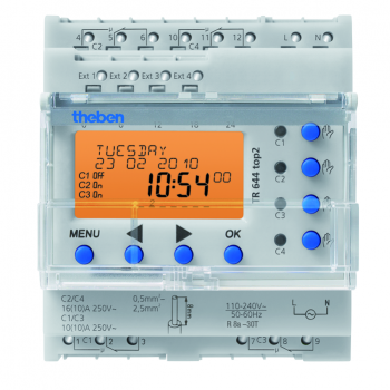 Công tắc hẹn giờ kỹ thuật số THEBEN TR 644 top2