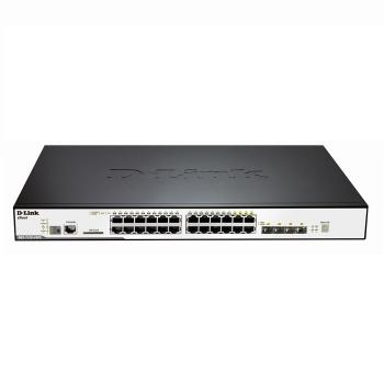 24-Port Gigabit L2 Stackable Managed PoE Switch D-Link DGS-3120-24PC/ESI