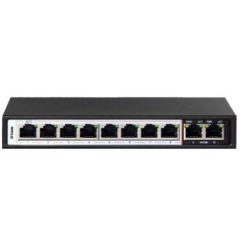 10-Port 10/100 with 8 PoE port Switch D-Link DES-F1010P