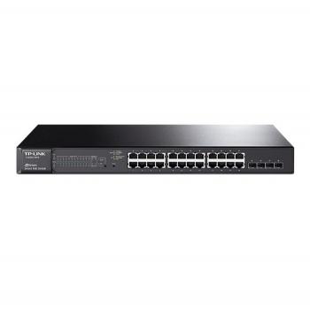 JetStream 24-Port Gigabit Smart PoE+ Switch with 4 SFP Slots TP-Link T1600G-28PS (TL-SG2424P)